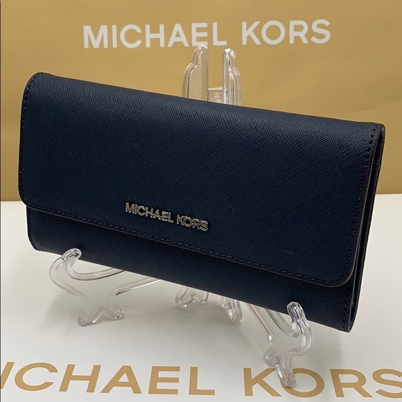 Michael Kors Jet Set Travel Lg Trifold Wallet - Picture 8 of 16